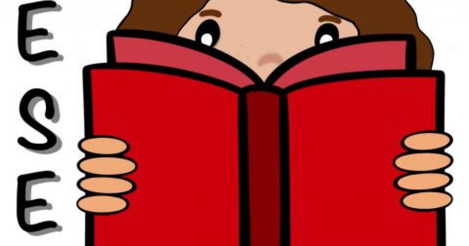 Clipart - Mädchen mit Buch